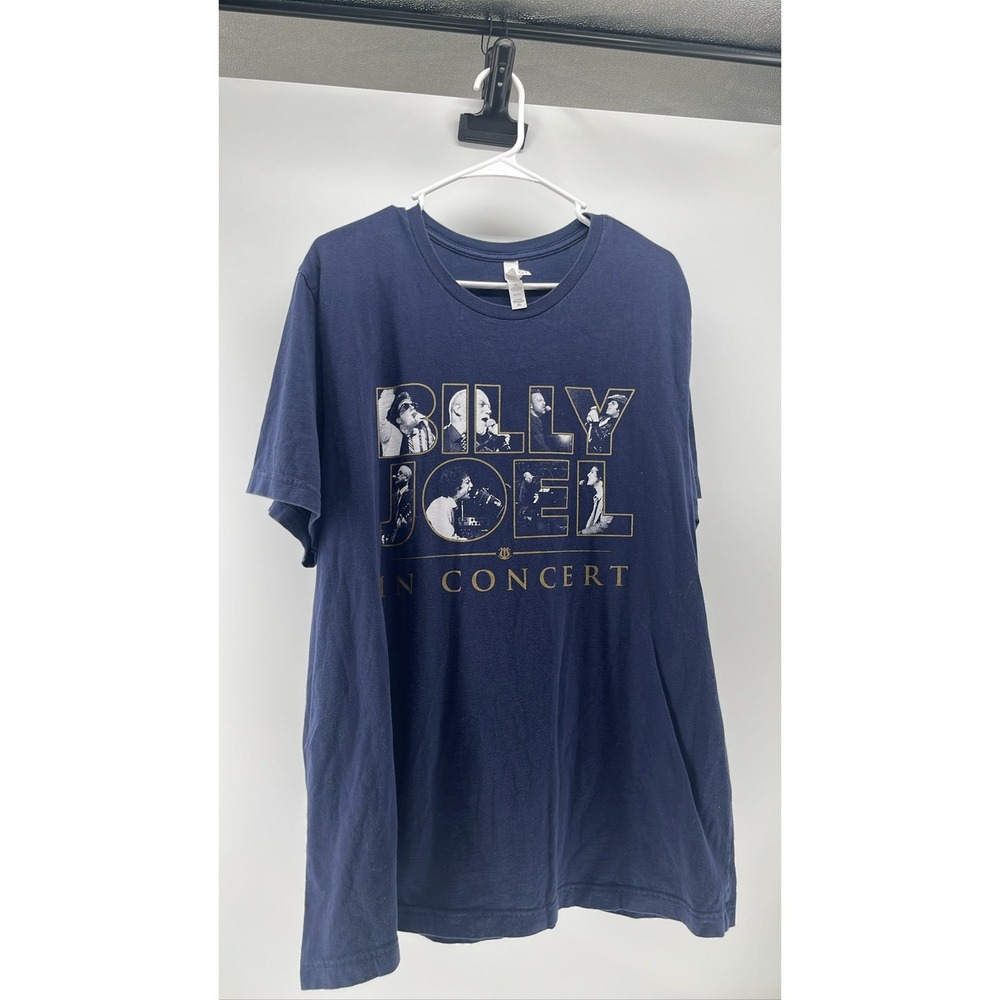 Billy‎ Joel Concert Tee Adult XXL Navy Blue Tour Music